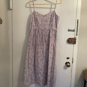 NWT - H&M linen floral midi dress